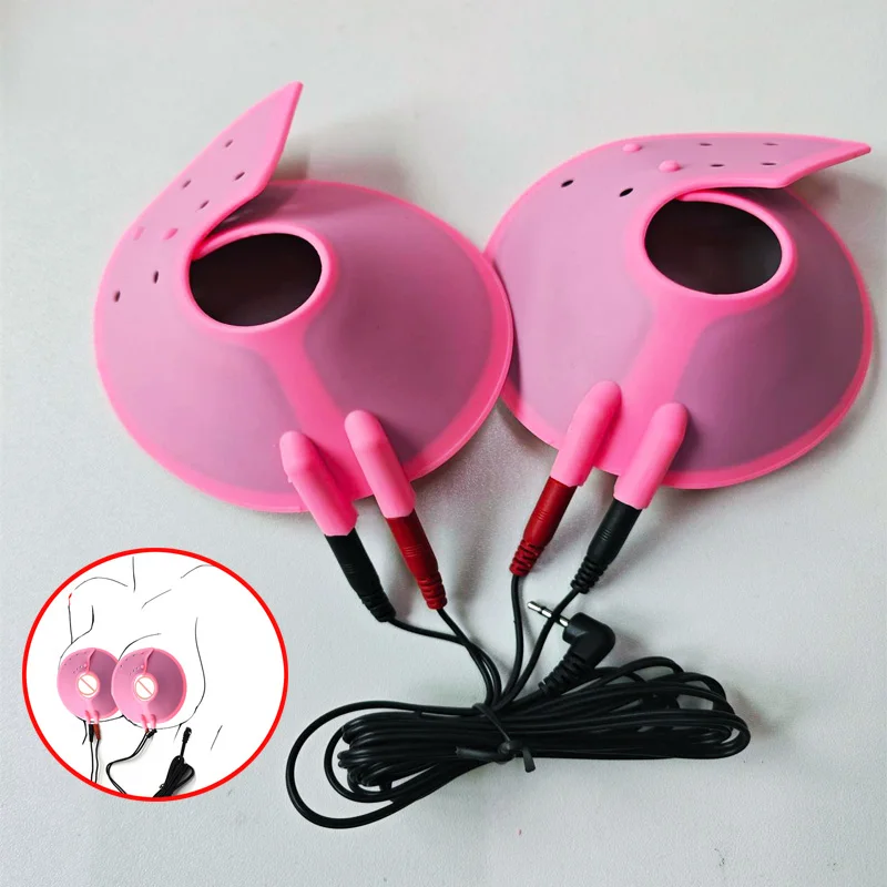 Bdsm Strong Electric Stimulation Therapy Massager Electro Shock Sex Nipple Nipple Paste Pad Women Masturbate Medical Sex Toy Kit thumbnail 5