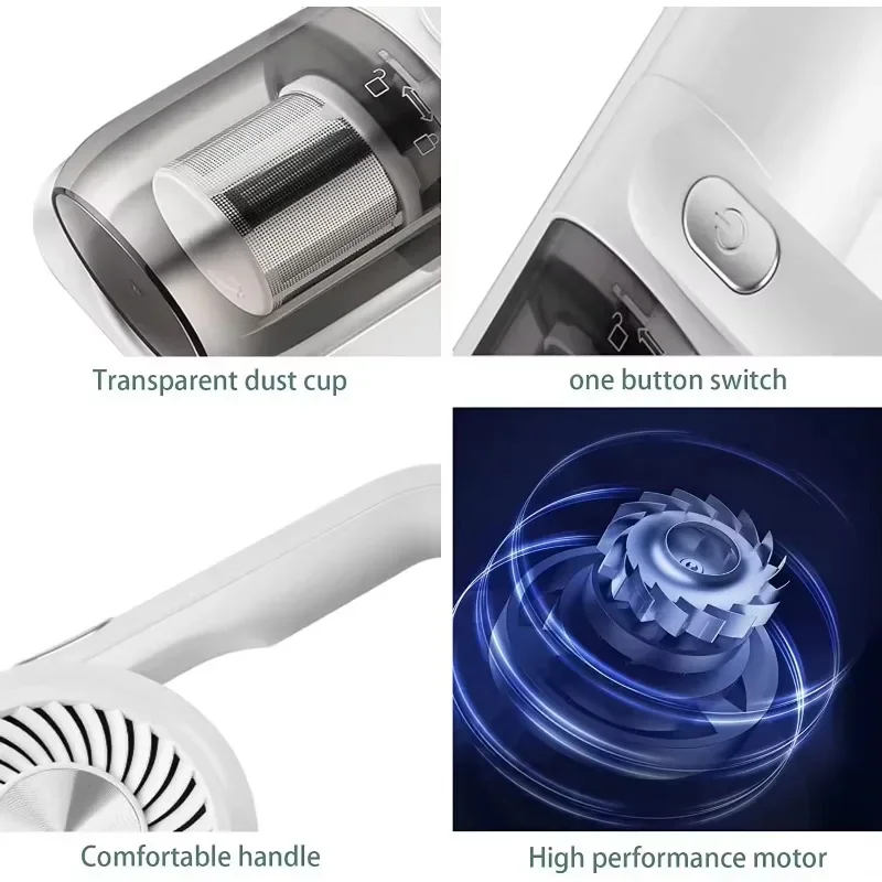 Household Mattress Vacuum Cleaner Electric Mite Removal Cordless Handheld Vacuum Uv Sterilization Bed Remover Mite Remover thumbnail 6