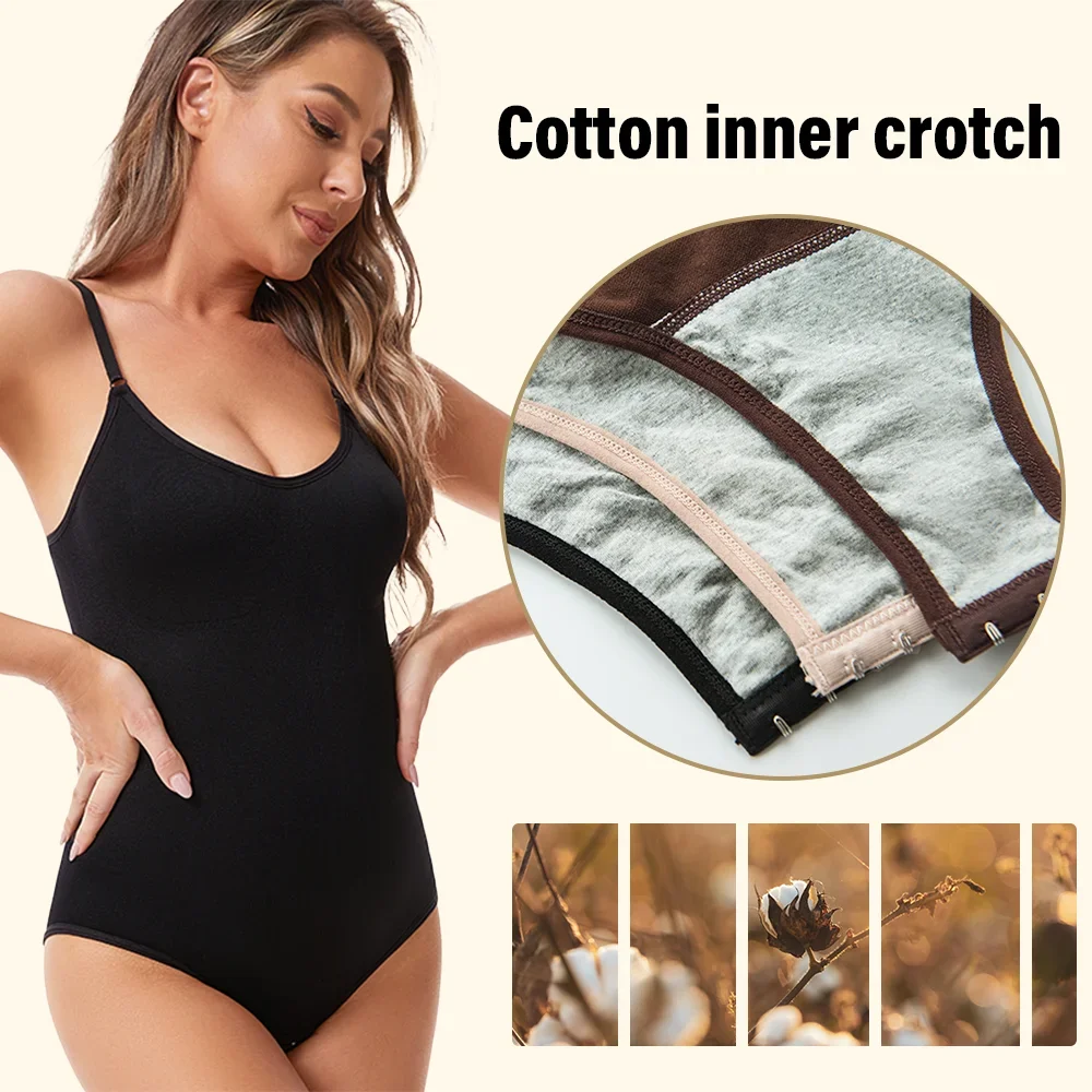Women Slimming Shapewear Seamless Slimming Butt Lifter Full Body Shaper Smooth Out Bodysuit Open Crotch High Elastic Body Suits thumbnail 6