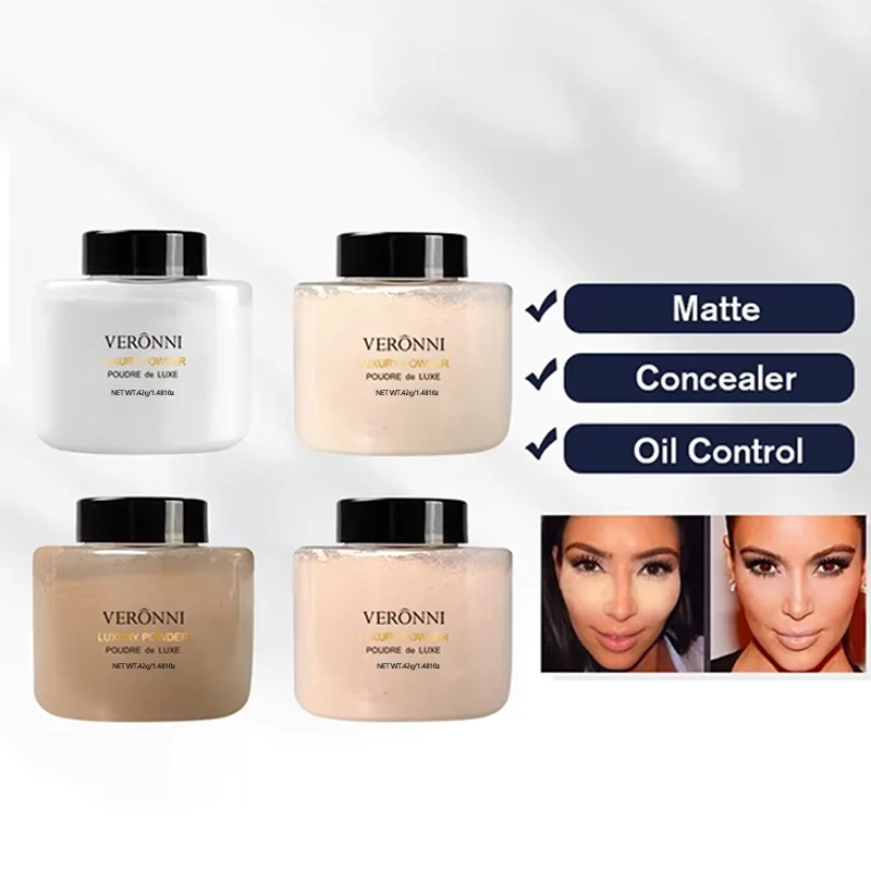 Banana Luxury Powder for Women Face Foundation Banana Powder Bottles Loose Powder Authentic Oil-Control Beauty Make Up thumbnail 5