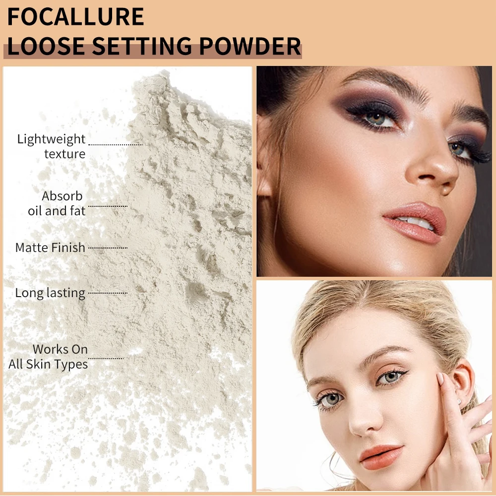 Banana Luxury Powder for Women Face Foundation Banana Powder Bottles Loose Powder Authentic Oil-Control Beauty Make Up thumbnail 6