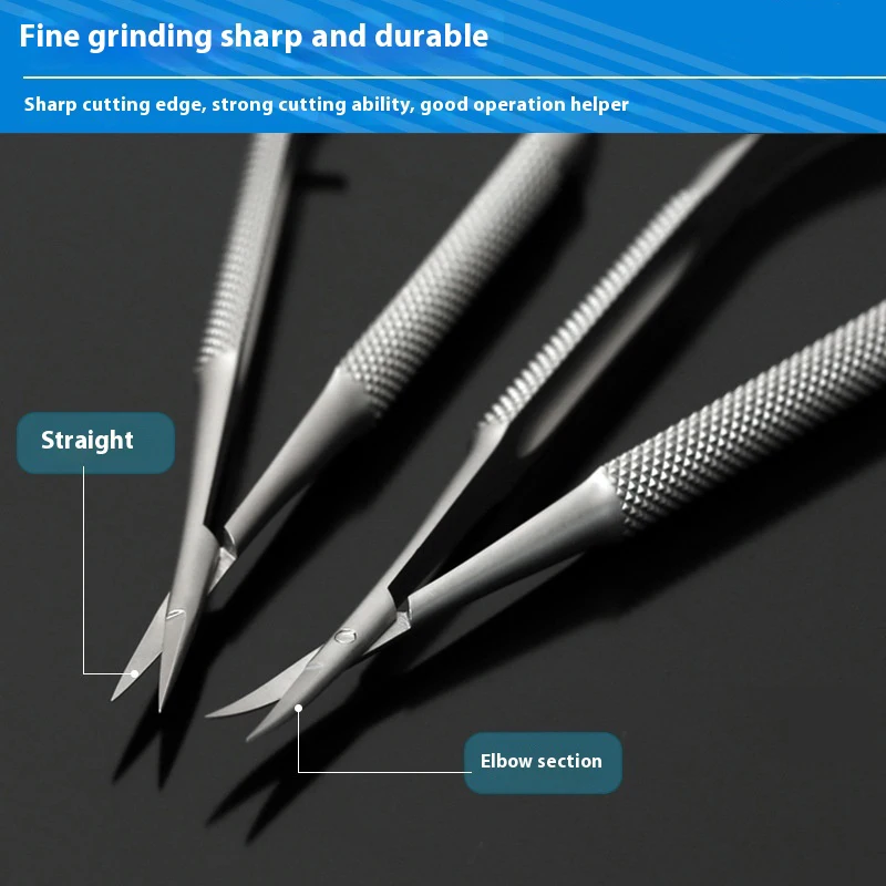 AIQUE Medical Surgical Microinstruments Corneal Scissors Suture Removal Scissors Surgical Tools Stainless Steel ophthalmology thumbnail 2