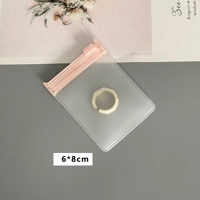 50pcs Small Pink Zipper Jewelry Storage Pouches Frosted Jewelry Packaging Bags for Accessories Charms Beads Gift Retail Display thumbnail 5