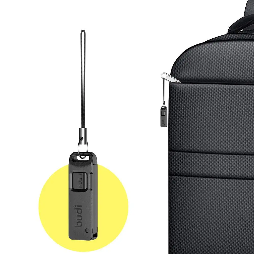BUDI Anti-Lost Sim Card Eject Pin Needle Plastic Storage Box Mobile Phone Steel Ejector Pin SIM TF Card Tray Opener Keyring thumbnail 2