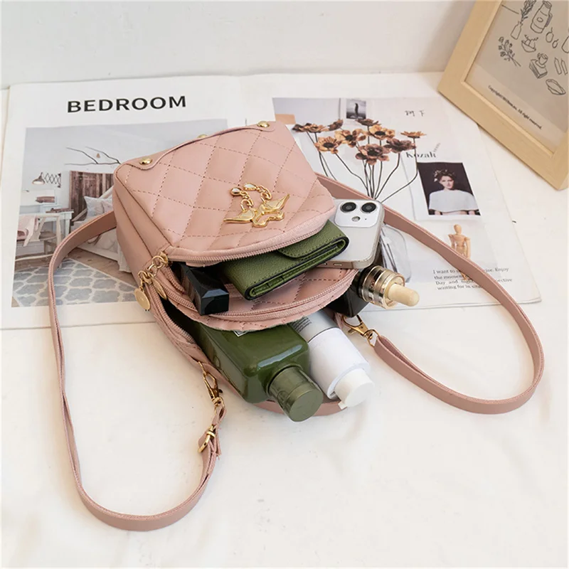 Women's Fashion Swan Tassel Pendant Mini Backpack Fashion Backpack Student Small Book Bag thumbnail 5