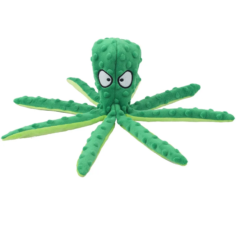 Pet Plush Toy Octopus Dog Interactive Toy Indestructible Bite Resistant Sound Puppy squeaky Octopu Dogs Rattle For Toys Supplies thumbnail 6