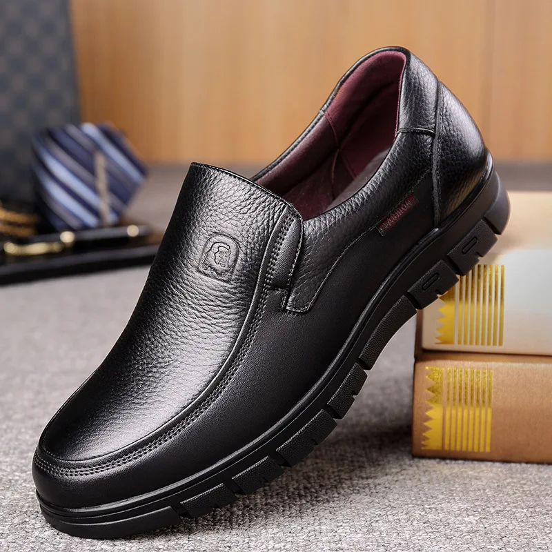 Handmade Shoes Genuine Leather Casual Shoes For Men Flat Platform Walking Shoes Outdoor Footwear Loafers Breathable Sneakers thumbnail 3