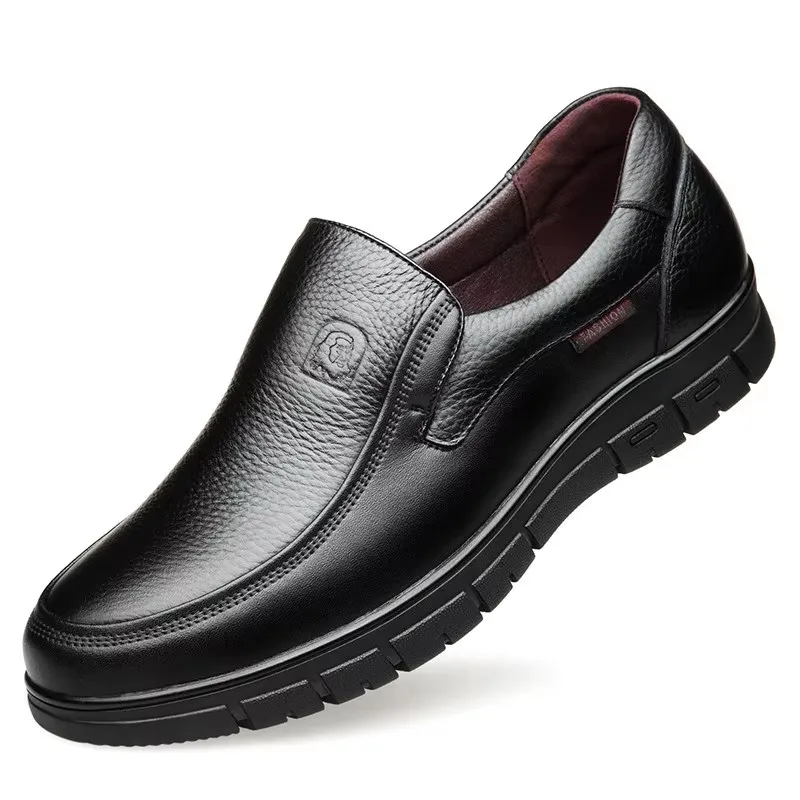 Handmade Shoes Genuine Leather Casual Shoes For Men Flat Platform Walking Shoes Outdoor Footwear Loafers Breathable Sneakers thumbnail 6