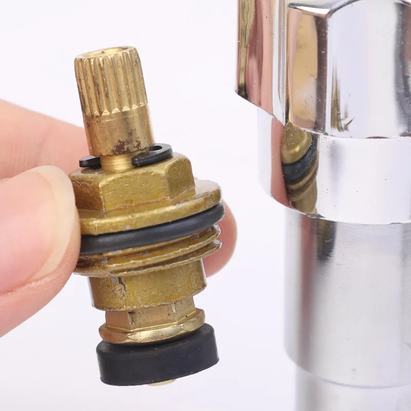 Brass Slow Opening Faucet Valves Cores Kitchen Bathroom Sink Cartridge Inner Faucet Valves Cores for 1/2″ Threaded Interface thumbnail 2