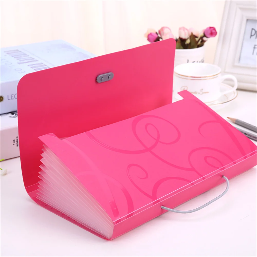 A6 Organ Bag Expanding File Folder For Documents Candy Colors Document Folders School Supplies File Organizer Office Binder thumbnail 4