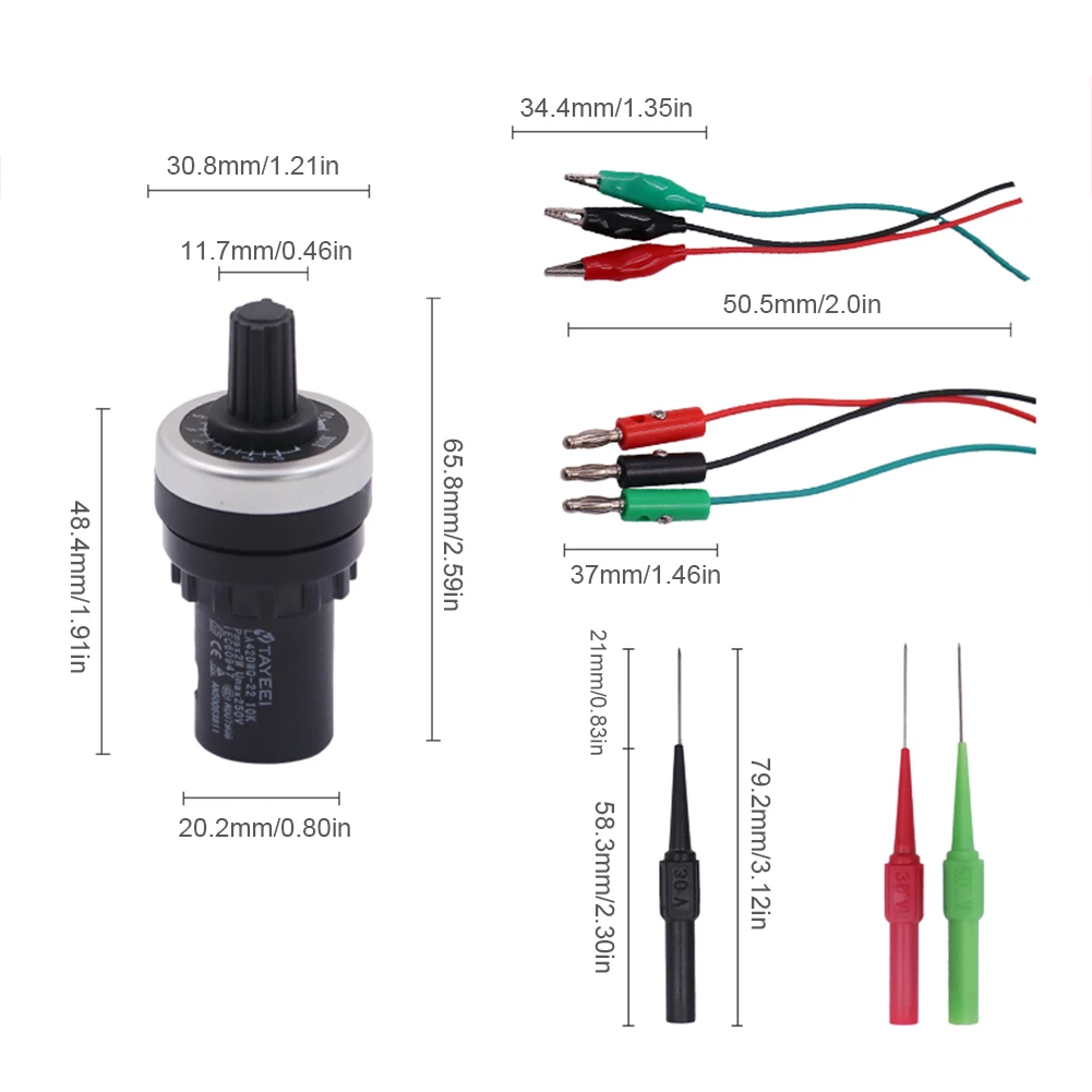Auto Car Circuit Tester Sensor Signal Resistance Simulator Fuel Diagnostic Tool Analog Generator Resistance Sensor Repair Tools thumbnail 6