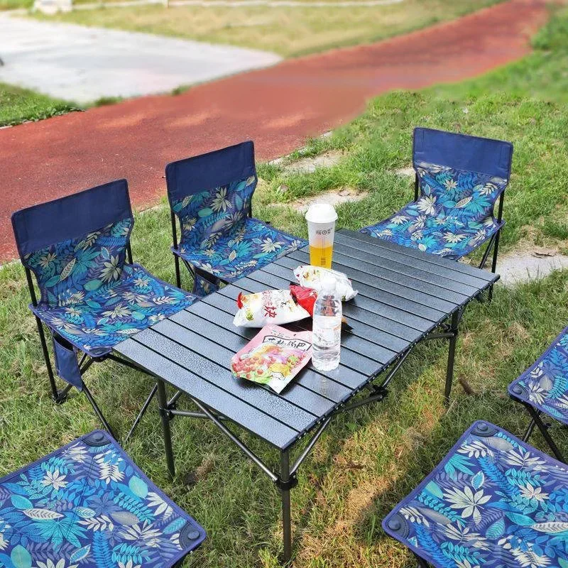Outdoor Portable Folding Chair With Storage Bag Foldable Car Outdoor Chair Lightweight Bearing Strong Ride Comfort Camping Gear thumbnail 4