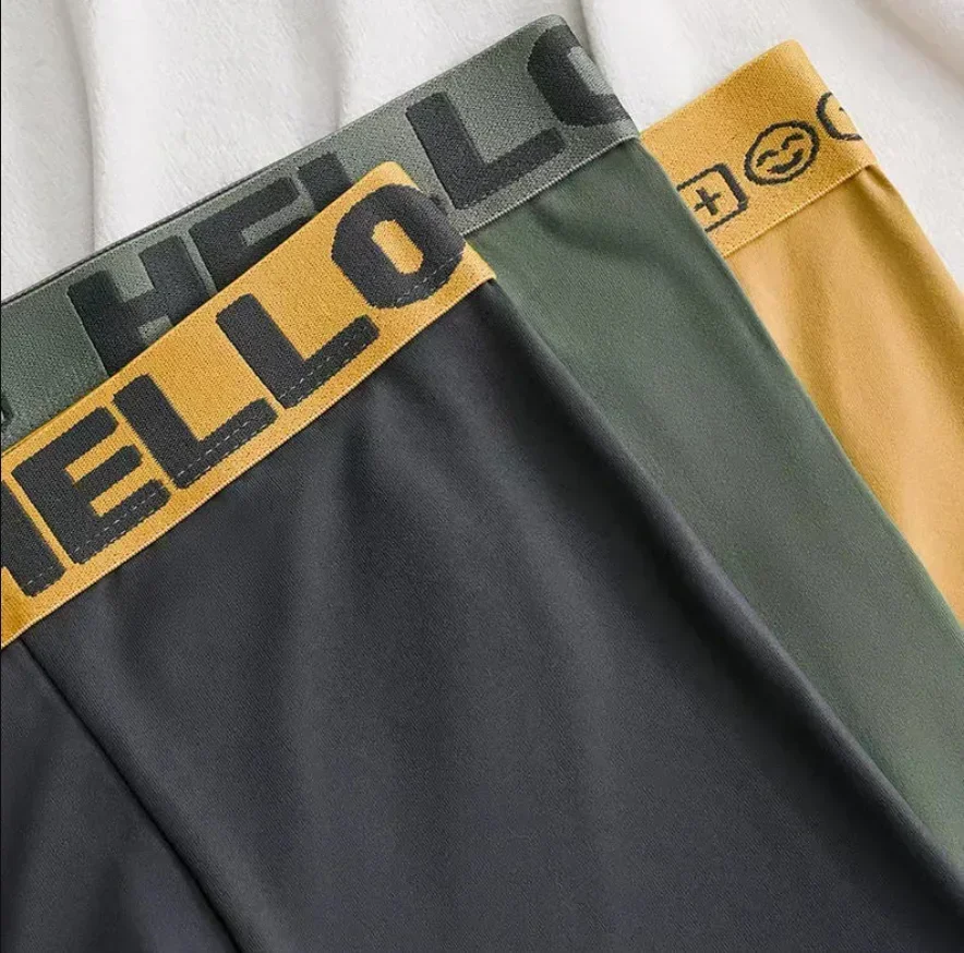 1/5pcs Men's Underwear, Breathable Comfy Quick Drying Stretchy Boxer Trunks, Sexy Underpants, Men's Trendy Boxer Panties thumbnail 3