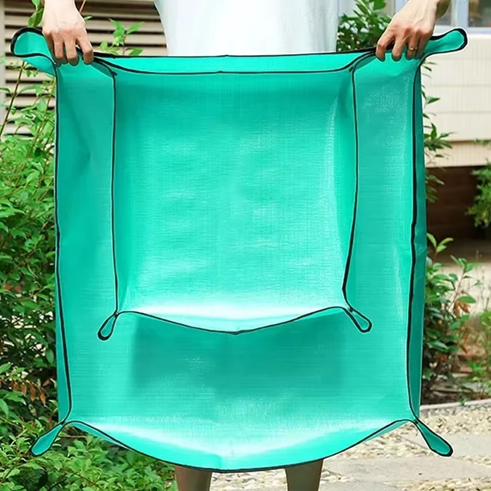 1pc Flower Pots Planting Mat Waterproof Transplanting Mats Foldable PE Plant Repotting Mat Gardening Planting Mat 32-100cm thumbnail 3