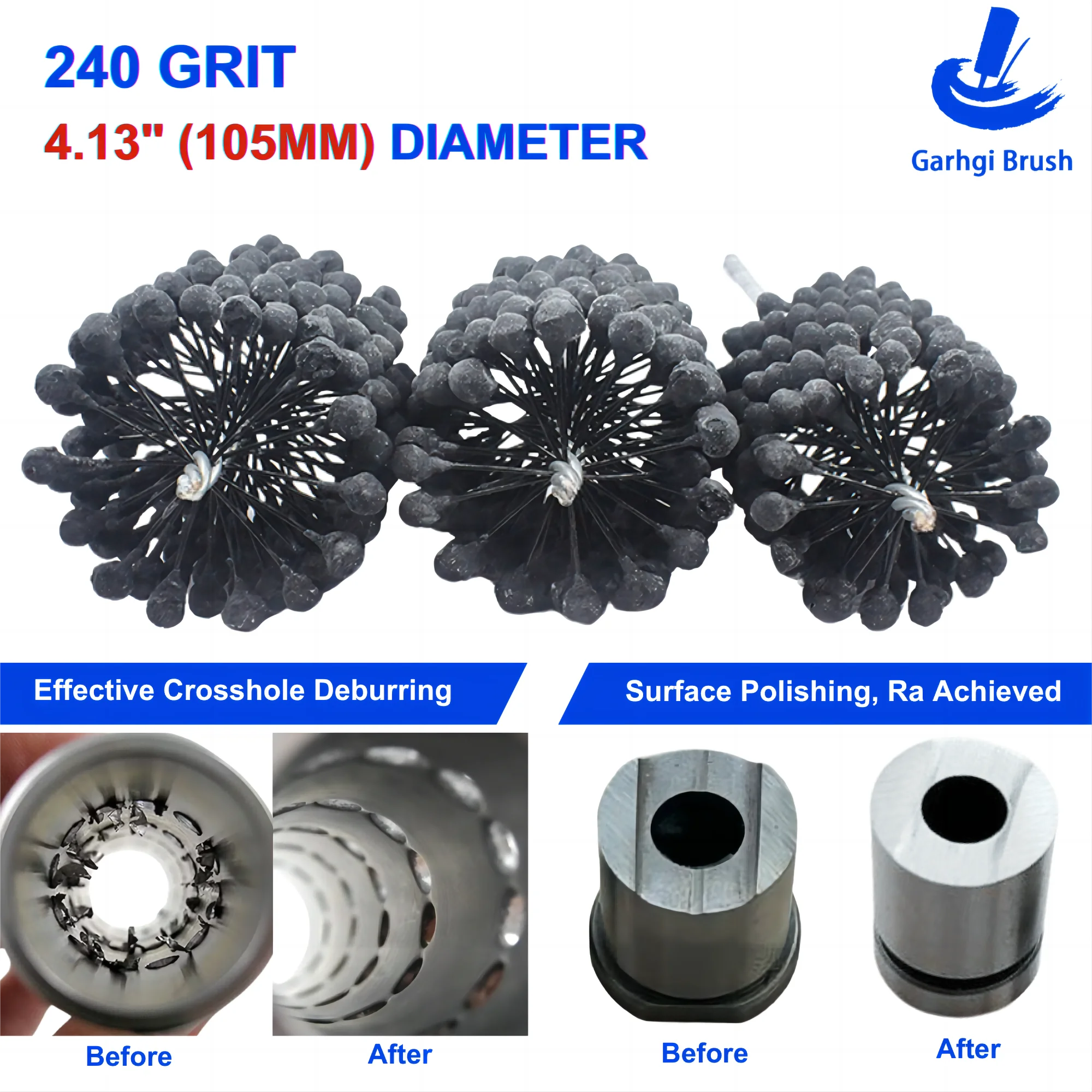 240Grit Ball Hone Cylinder Brushes Flexible Bore Gauge Honing Tool Engine Camshaft Motorcycle Car Grinding Deburring Metal Steel thumbnail 2