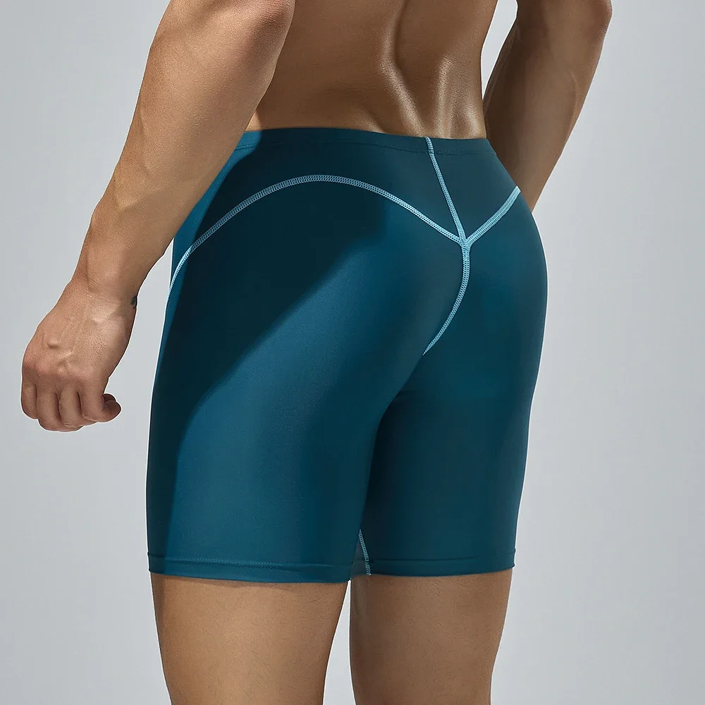 SEOBEAN-Men's Low Rise Colorful SWIM BOXER, Long VORTEX SWIMWEAR, New, 2024 summer thumbnail 3