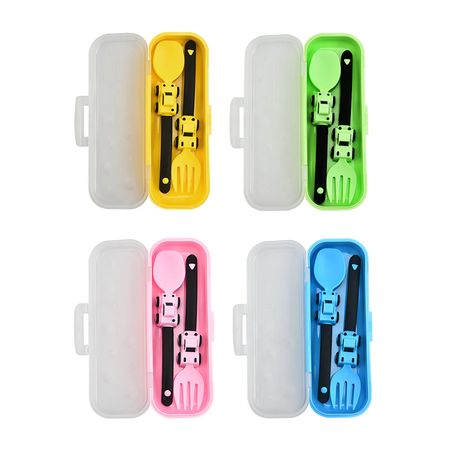 Mother Kids Things for Baby Complementary Feeding Utensils Children's Dishware Babies Cutlery Spoon Tableware Fork Stuff Solid thumbnail 6