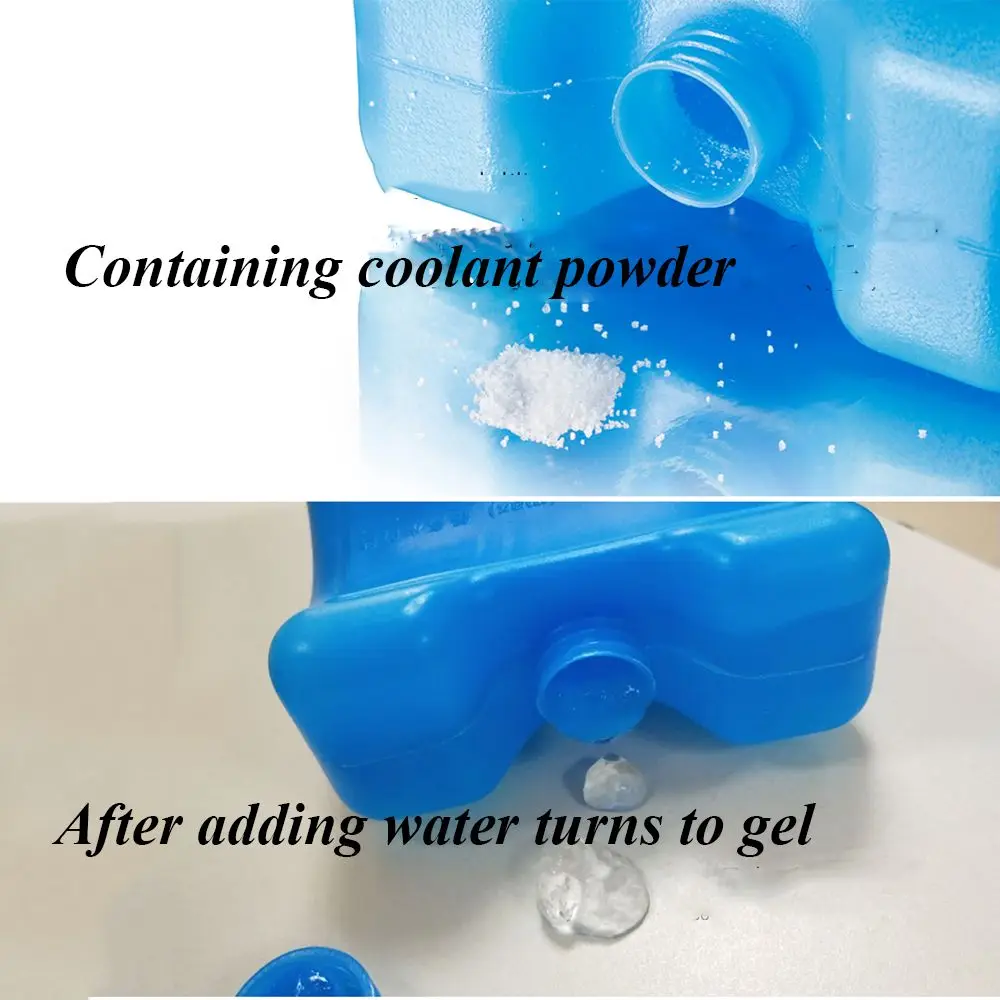 New 650ml Gel Freezer Ice Blocks Reusable Cool Cooler Pack Bag Water injection Picnic Travel Lunch Box Fresh Food Storage thumbnail 5