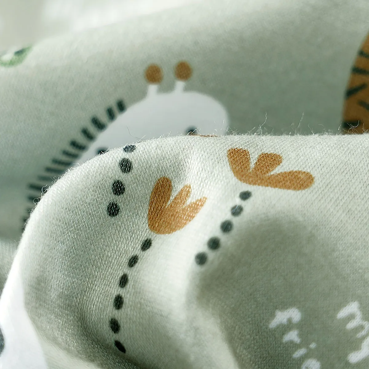 IURNXB Adorable Infant Zoo Animal Print Romper for Boy Newborn Baby Faux Two-Piece Bodysuit with Short Sleeves Casual Play Wear thumbnail 6