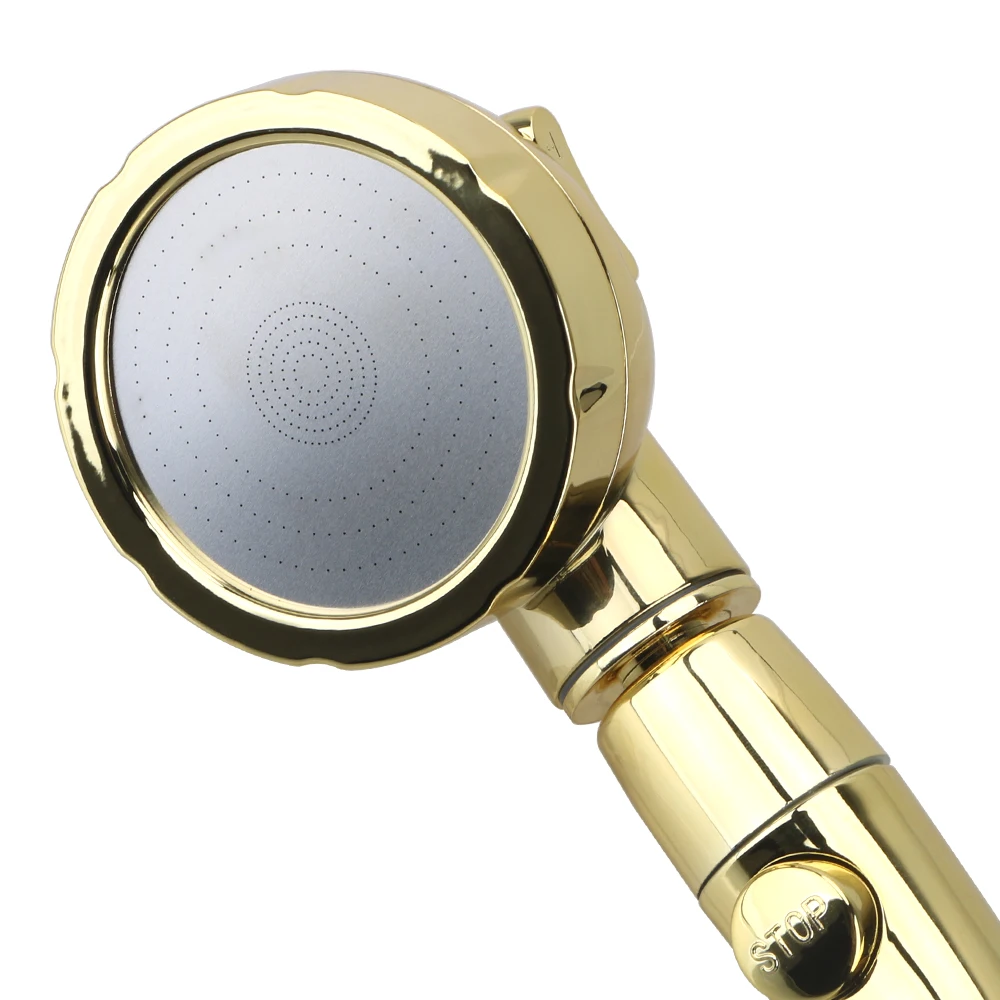 360 Degrees Rotating Handheld Shower Head Adjustable Water Saving Shower Head 3 Spray Setting with ON/OFF Pause Switch thumbnail 2
