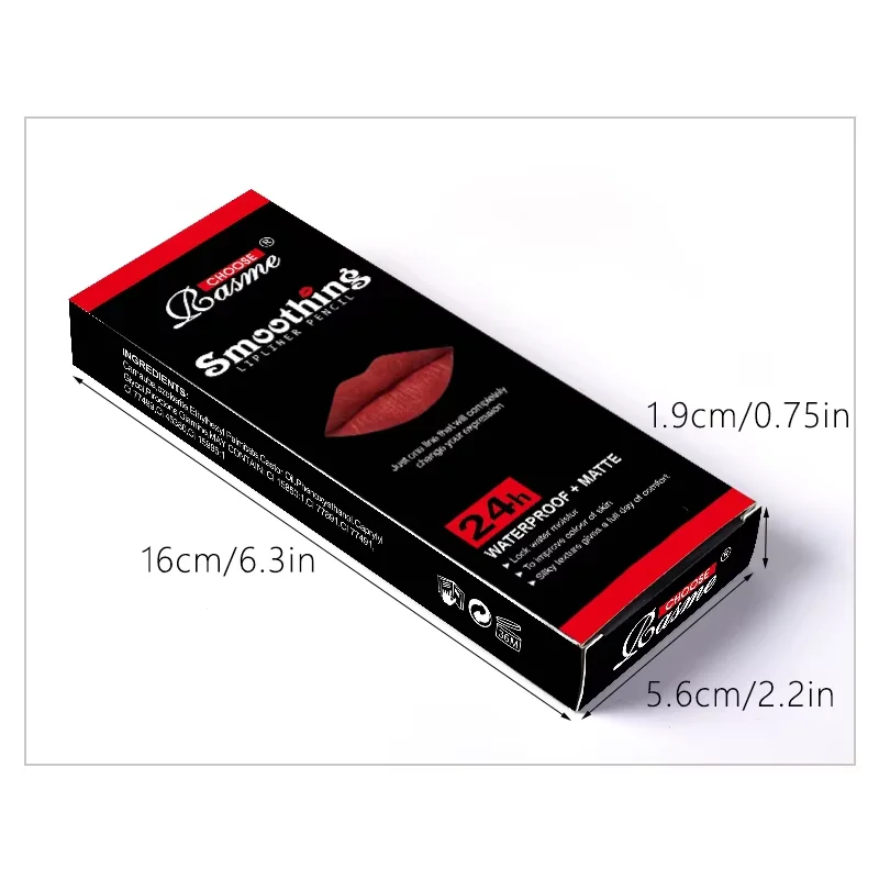 12 pcs Long-Lasting Lipstick Set with Professional Lip Liner Pencil and Matte Lip Gloss for Women Valentine's Day Gifts thumbnail 6