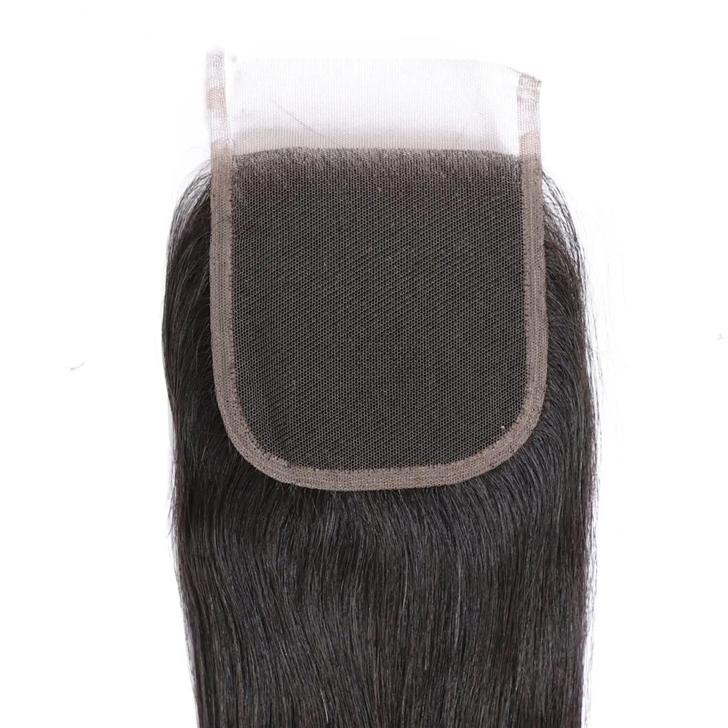 Brazilian 360 Straight Full Lace Frontal Closure 2×6 4×4 Closure Remy Human Hair Closure 13×4 Transparent Lace Natural Color thumbnail 3