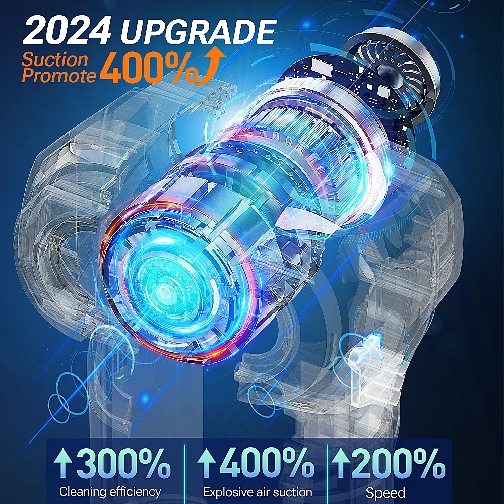 SZUK 9998700PA Car Vacuum Cleaner Strong Suction Cordless Wireless Cleaner Portable HandHeld Vacuum Cleaner Cleaning Machine thumbnail 4