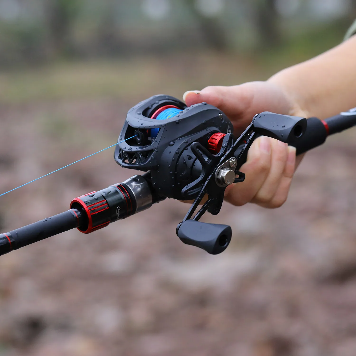 Sougayilang 1.8-2.4m Casting Fishing Combo Telescopic Fishing Rod and 7.2:1 High Speed Fishing Reel with 150M Line Pesca thumbnail 6
