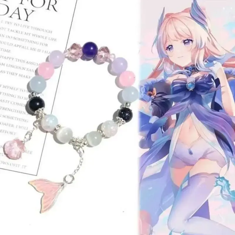 Anime Game Genshin Impact Neuvillette Wriothesley Cosplay Bracelet Unisex Beads  Pendant Bracelets Jewelry Accessories Gifts thumbnail 5