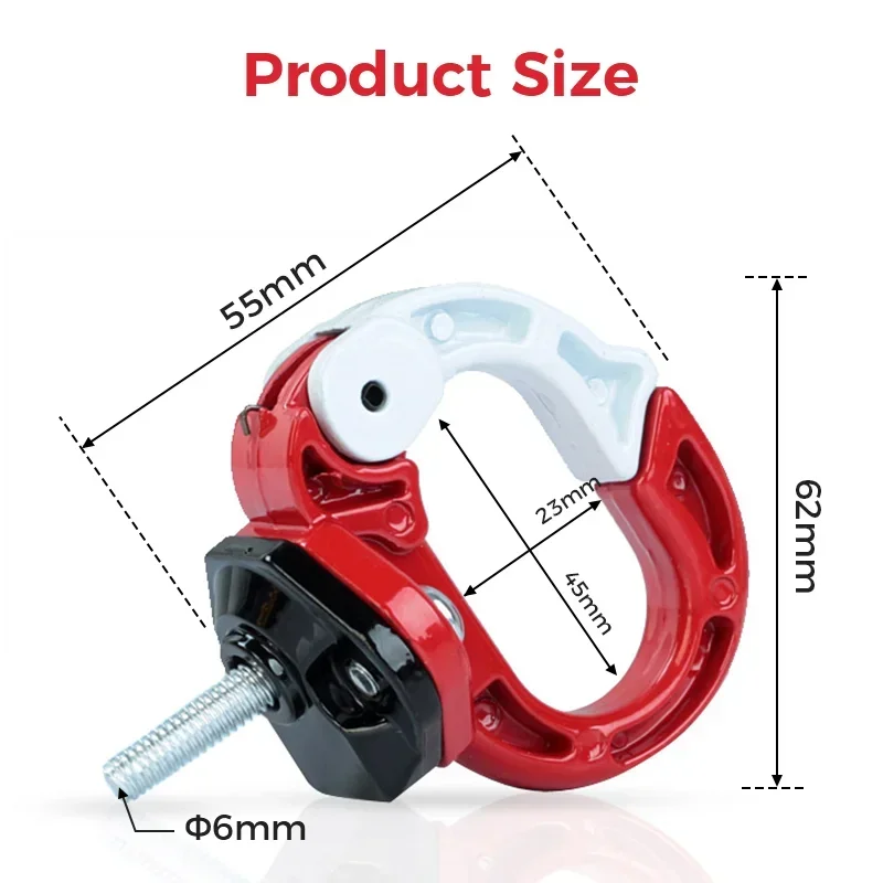 Universal Motorbike Luggage Hook Helmet Holder Cargo Mount Motorcycle Aluminum Alloy  Front Claw Hanger For Motorbike Accessorie thumbnail 2