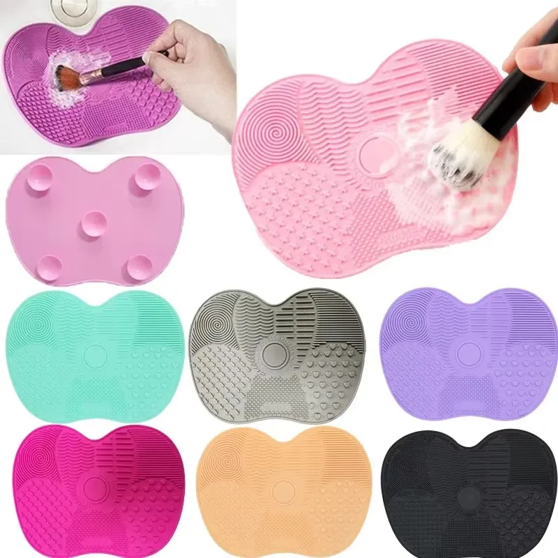 Silicone Brush Cleaner Cosmetic Make Up Washing Brush Gel Cleaning Mat Foundation Makeup Brush Cleaner Pad Scrubbe Board