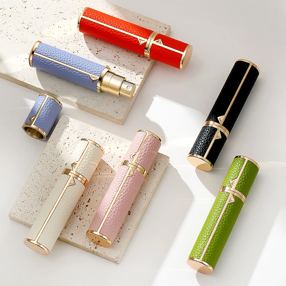 Louischanzl 8ml Magnet Leather refill Perfume Atomizer Bottle Portable Spray Mini Perfume Atomizer for Travel Cologne Dispenser thumbnail 5