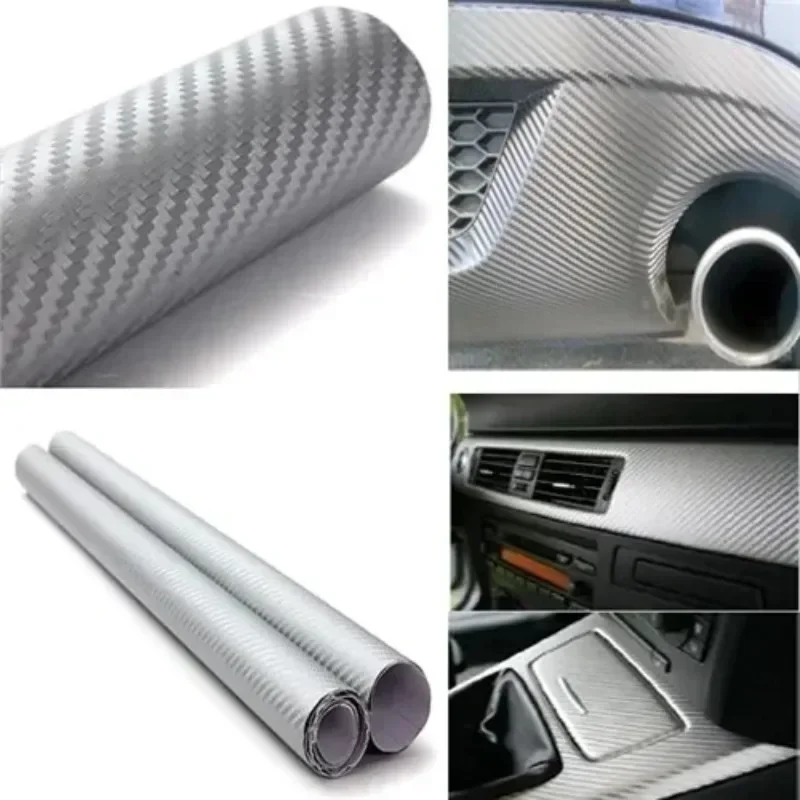 3D Red Carbon Fiber Vinyl Car Wrap Sheet Roll Film Car Stickers Decal Motorcycle Auto Styling Accessories Automobiles thumbnail 4