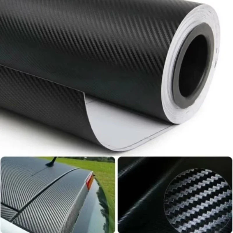 3D Red Carbon Fiber Vinyl Car Wrap Sheet Roll Film Car Stickers Decal Motorcycle Auto Styling Accessories Automobiles thumbnail 2