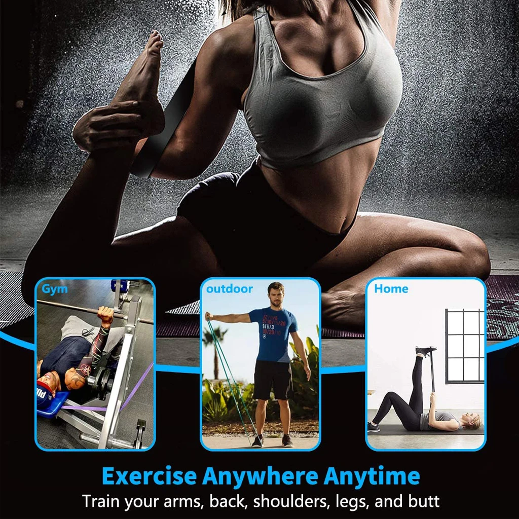 WOSWEIR-Elastic Training Gum Resistance Bands Gym Home Fitness Expander Yoga Pull Up Assist Rubber Crossfit Workout Equipment thumbnail 4