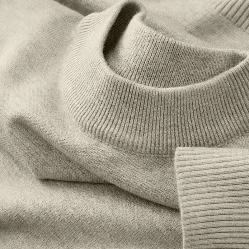 Autumn New Men's Casual Mock Turtleneck Sweater Long Sleeved Warm Pullover Basic Lightweight Street Clothing Knitted Jacket Top thumbnail 2