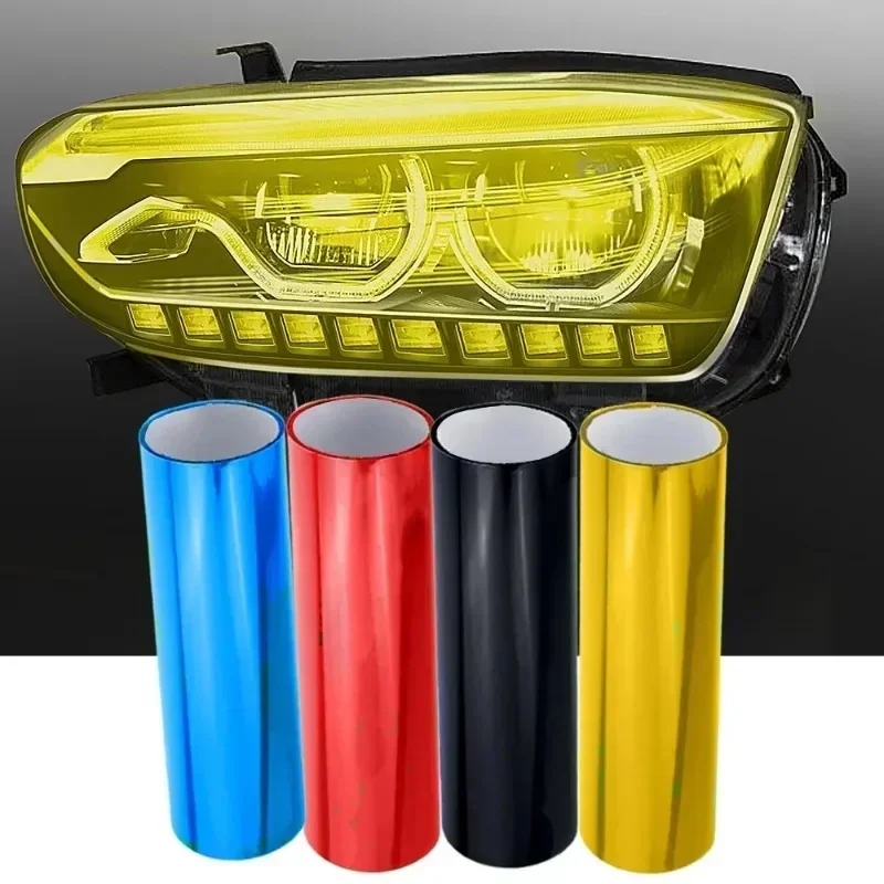 30x60cm Amber Orange light film Car Fog Light Headlight Taillight Tint Vinyl Film Sheet Sticker Auto Body Film Cover Car Styling thumbnail 5