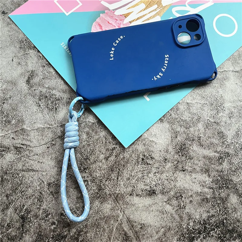 Key Chain Accessories Small Fresh Keychain Candy Color Keyring Lanyard Anti-lost Car Keychain Short Key Holder Bag Decoration thumbnail 3