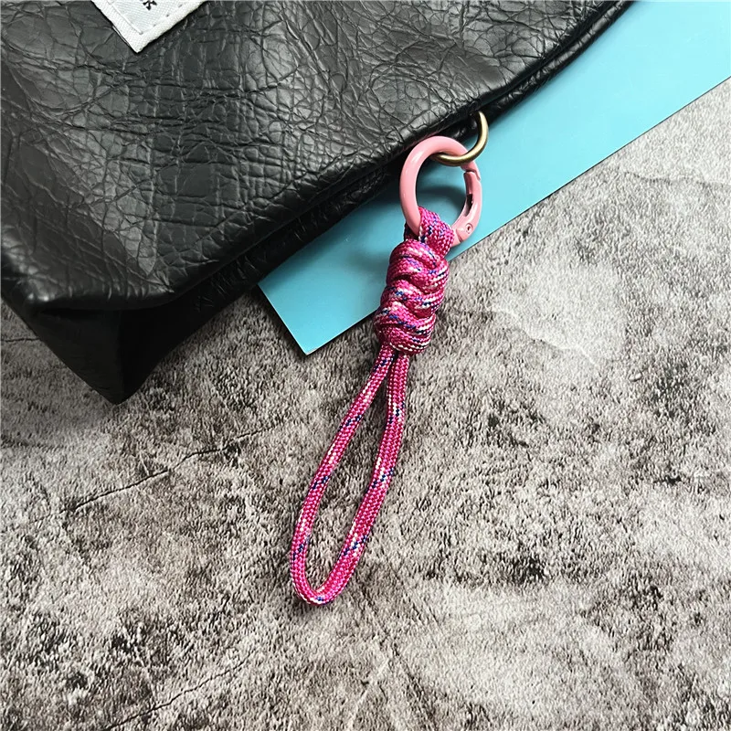 Key Chain Accessories Small Fresh Keychain Candy Color Keyring Lanyard Anti-lost Car Keychain Short Key Holder Bag Decoration thumbnail 4