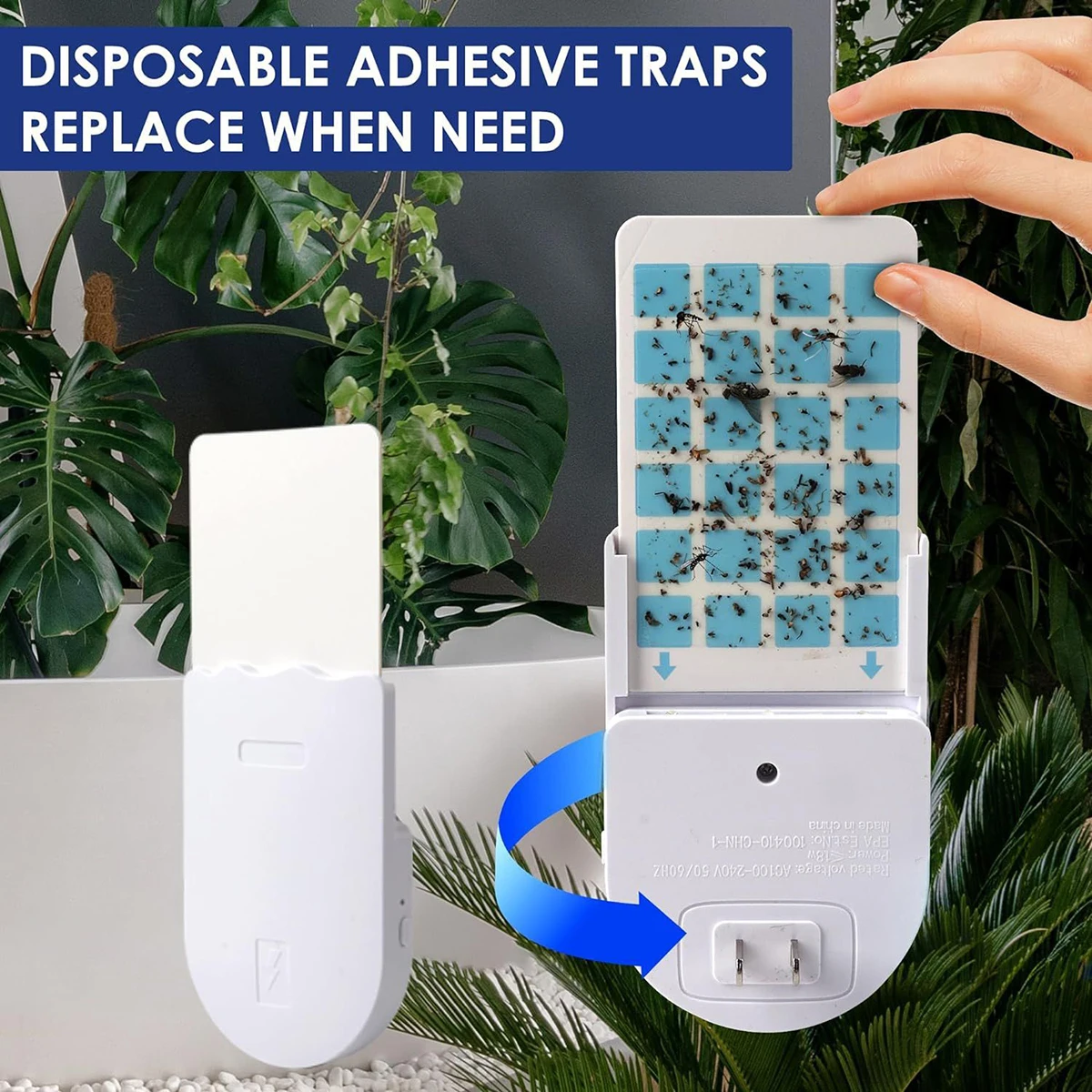 Insertable Adhesive Mosquito Killer Lamp UV Purple Light Lure Mosquito,Fly,Insect,Cockroach,Insect Trap Mosquito Killer Lamp thumbnail 2