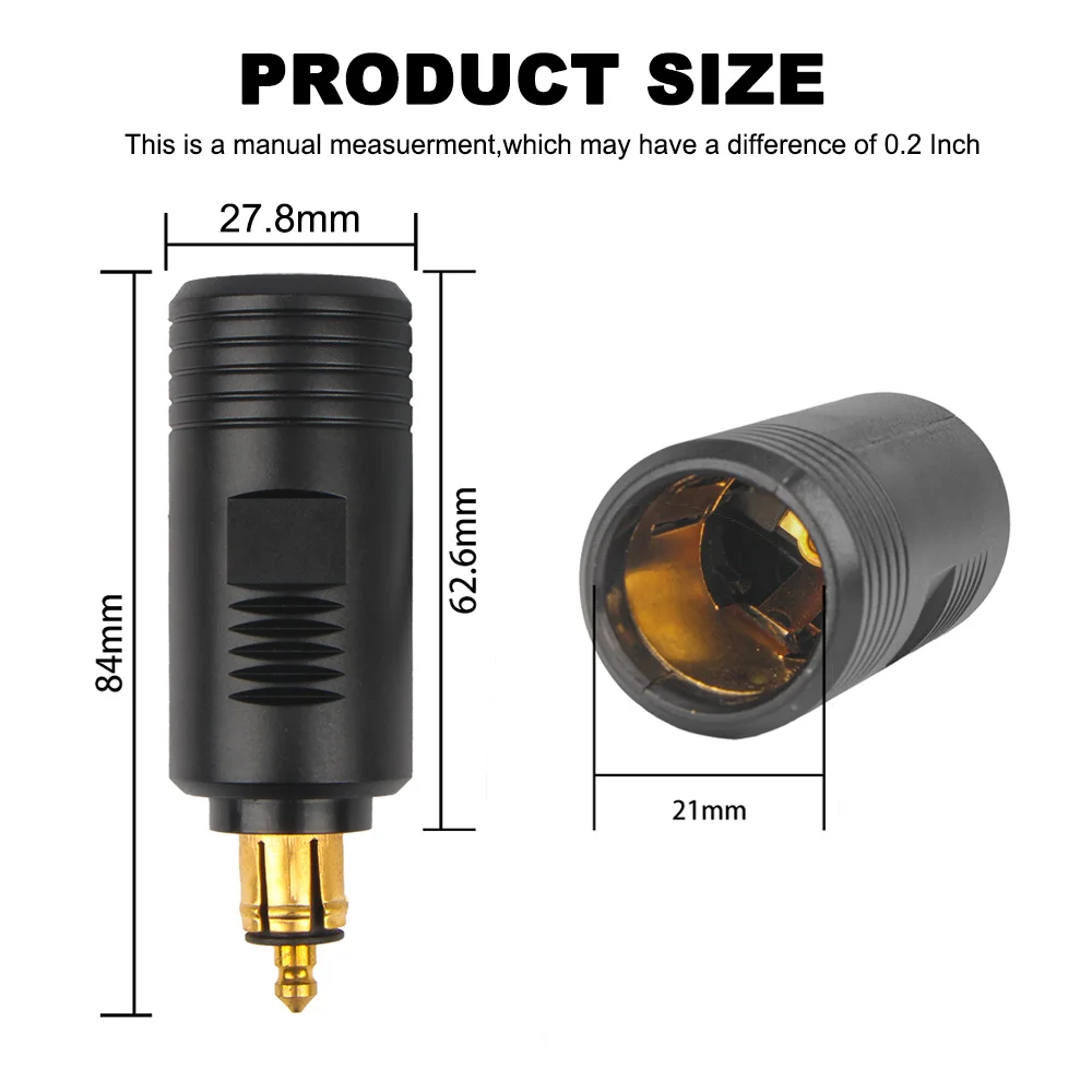 Cigarette Lighter Adapter For BMW R1250GS F850GS For TIGER DC 12V-24V EU Plug Charger DIN Socket Outlet Convert to Car Adapter thumbnail 6