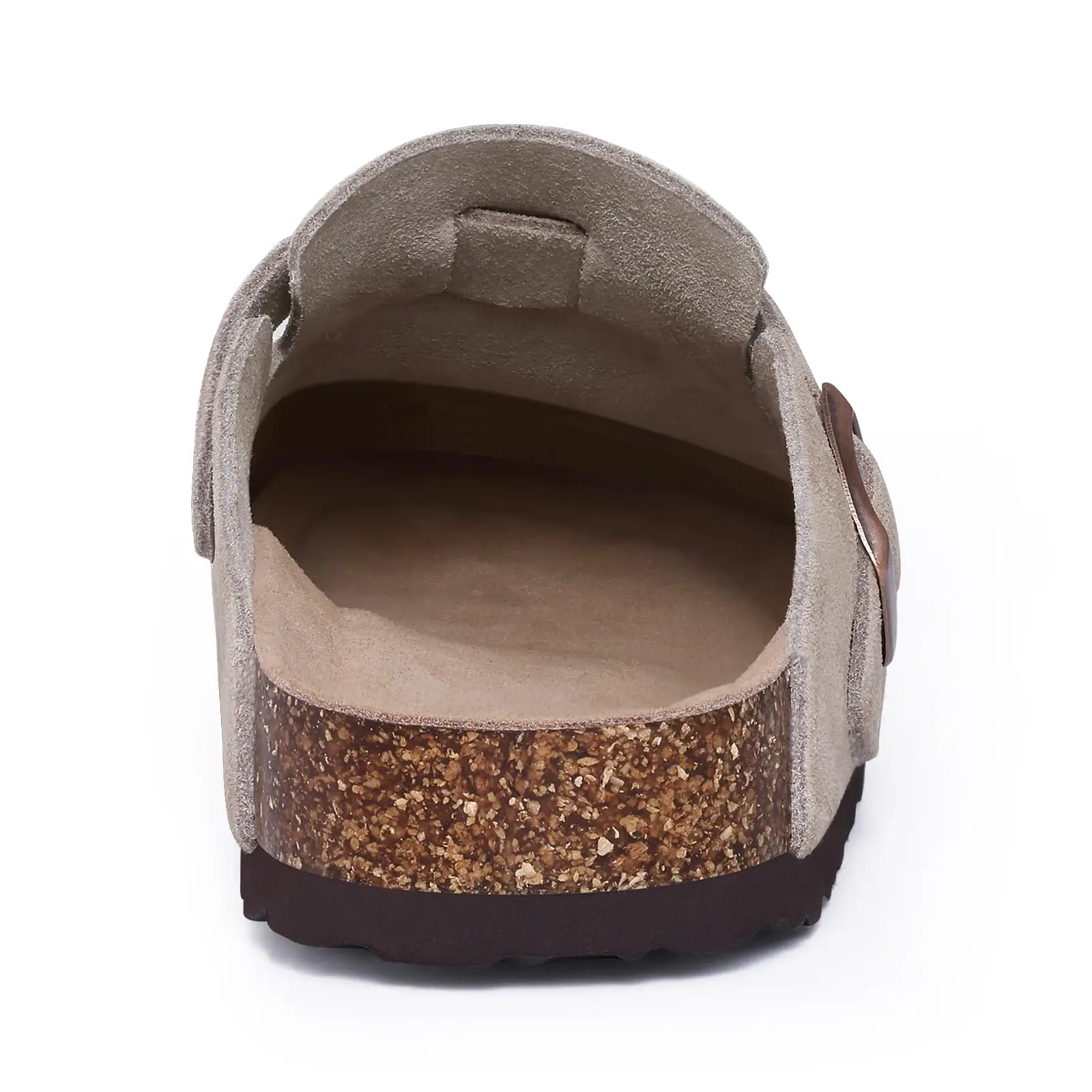 Asgard Women Men Suede Leather Clogs Slippers Fashion Unisex Cork Footbed Sandals Outdoor Antiskid Mules Shoes with Arch Support thumbnail 4