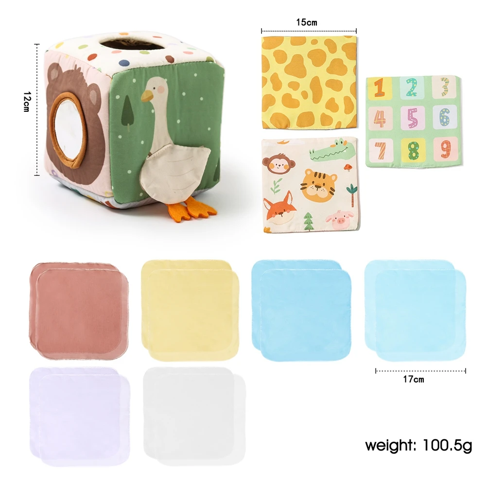 Baby Montessori Toys Magic Tissue Box Finger Exercising Busy Board Educational Learning Activity Sensory Toys For Kids Baby Game thumbnail 6