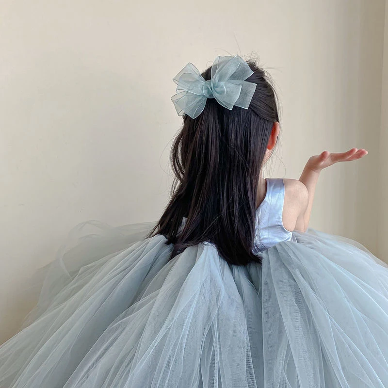 1pc Mesh Gauze Bow Hairpins Baby Headwear Back Head Hair Clip Fairy Princess Girl Bowknot Top Clips Sweet Kids Barrettes Headdre thumbnail 4