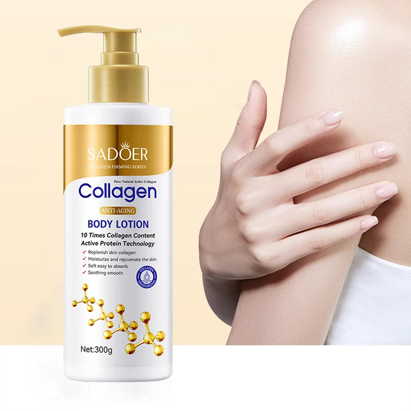 Collagen Milk Bleaching Face Body Cream Whitening Skin Moisturizing Lotion Lightening Care
