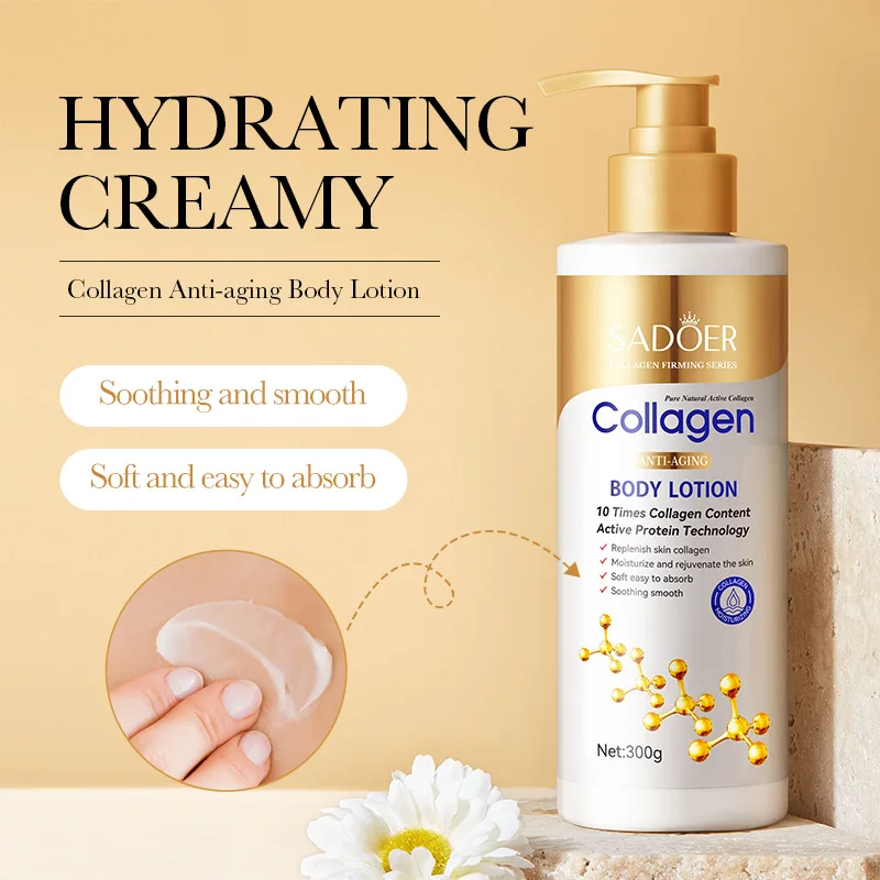 Collagen Milk Bleaching Face Body Cream Whitening Skin Moisturizing Lotion Lightening Care thumbnail 2