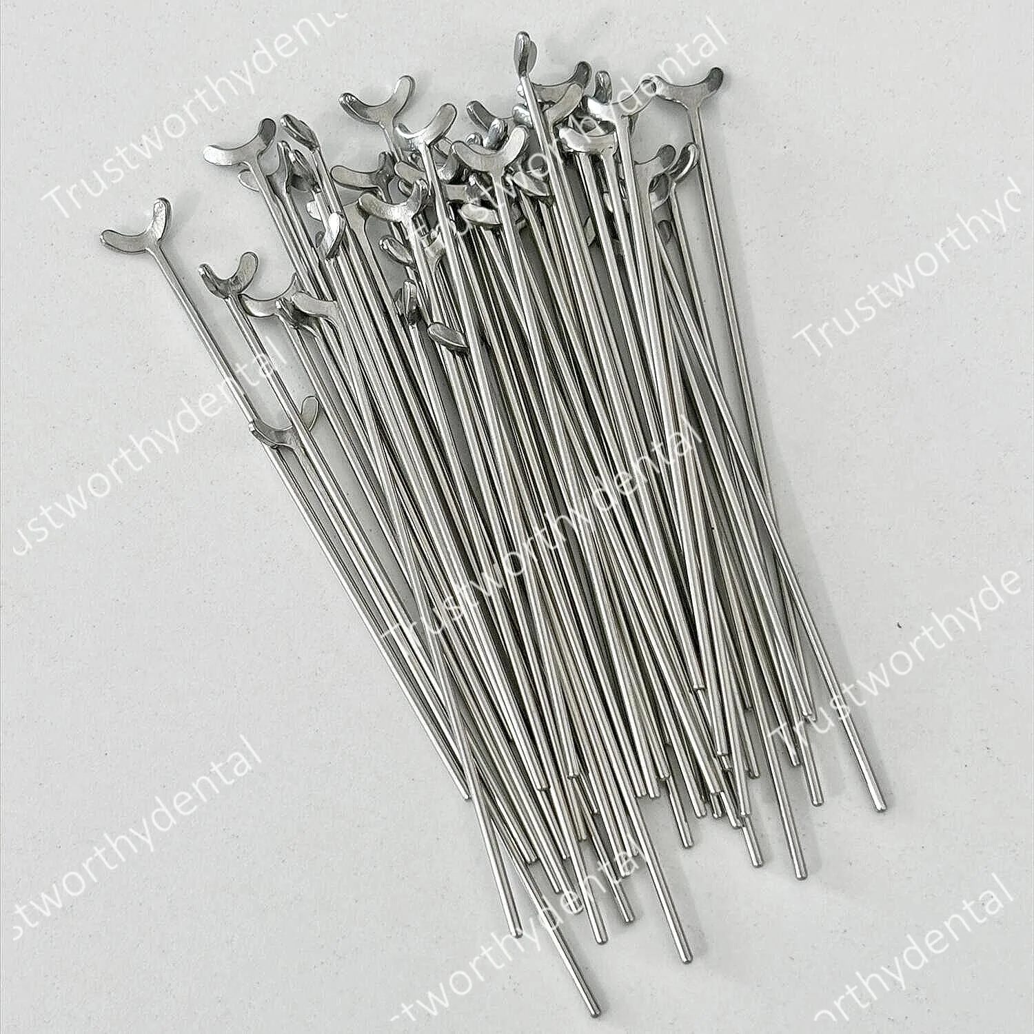 0.9mm Dental J Clasp Ball Retainer Roach Orthodontic Oblique Bar Y-Type Denture ScheuTeeth Position Hold thumbnail 5