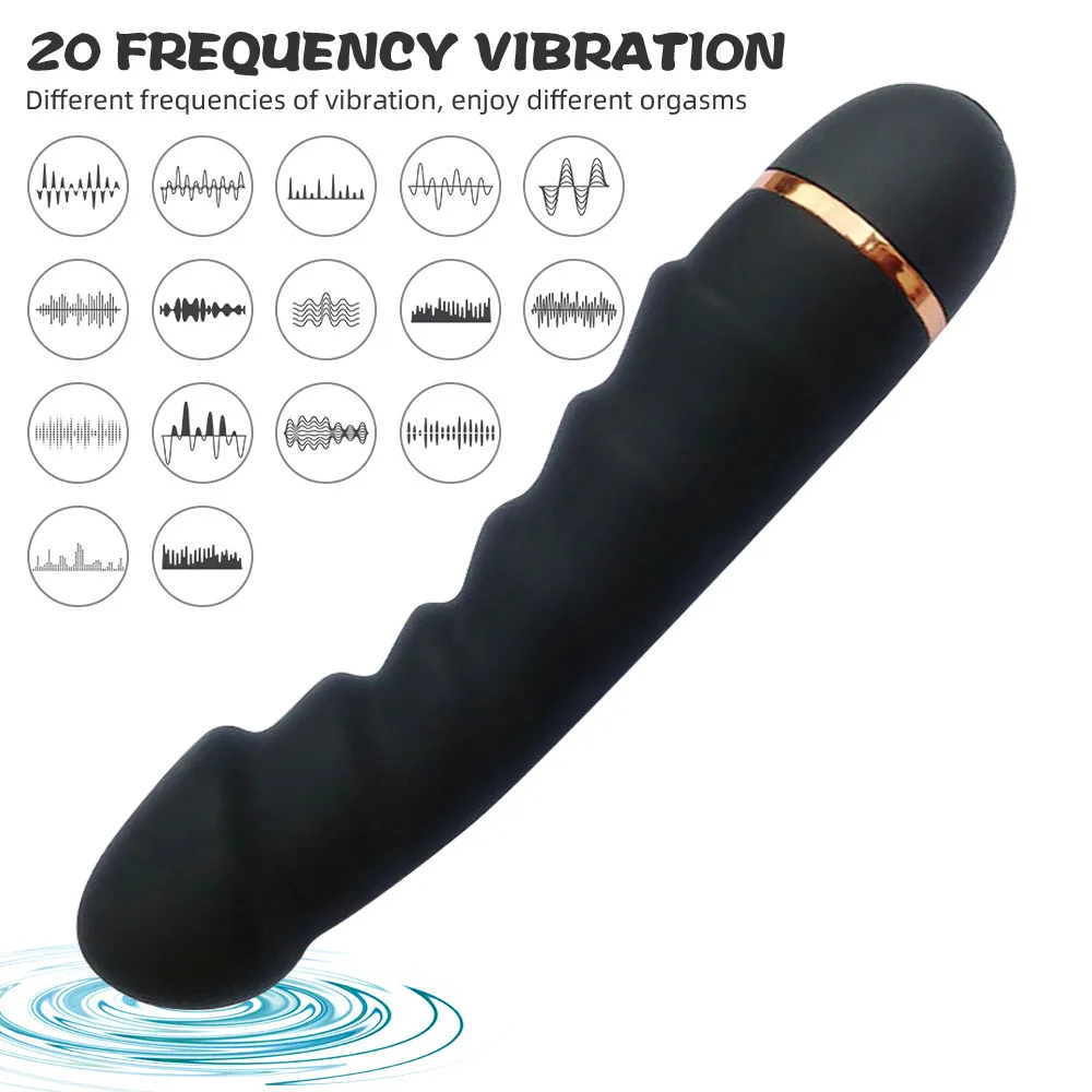 20 Modes Vibrator Soft Silicone Dildo Realistic Penis Strong Motor G-spot Clitoral Stimulator Female Masturbator Adult Sex Toys thumbnail 2