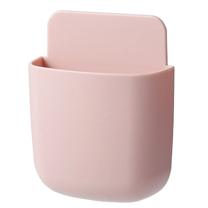 Wall Mounted Storage Box Mobile Phone Plug Holder Stand Rack Remote Control Storage Organizer Case For Air Conditioner TV thumbnail 6