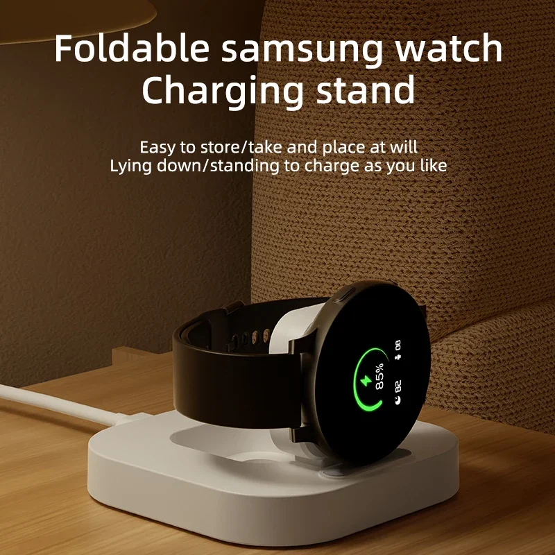 Watch Wireless Charger Stand For Samsung Galaxy Watch 6 5 4 3 Pro 45/40/44mm Active 2 Classic Type C Fast Charging Dock Station thumbnail 3